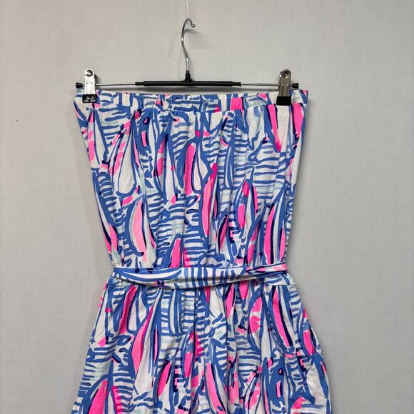Lilly Pulitzer Women Strapless Ritz Romper Size Small Boho Colorful D043 -5 - Picture 15 of 16